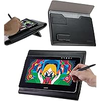 Broonel Leather Graphics Tablet Folio Case Compatible with UGEE M708 V3 Graphics Drawing Tablet
