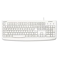 Kensington Pro Fit USB Washable Keyboard, White (K64406US)