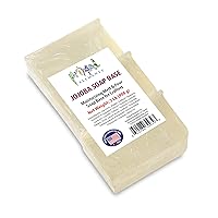 Primal Elements Jojoba Oil Soap Base - Moisturizing Melt and Pour Glycerin Soap Base for Crafting and Soap Making, Vegan, Cruelty Free, Easy to Cut - 2 Pound