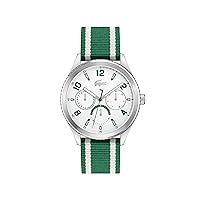 Lacoste Men's Deuce Quartz Multifunction Water-Resistant Chronograph Watch with Recycled Ocean Waste Strap, Model: 2011289