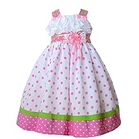 First Birthday Outfit Girl Summer Dress Pink Polkadots Beach Baby Clothing Twirly Skirt Tulle Skirt Toddler Party
