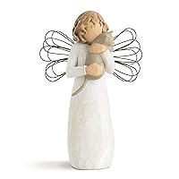 with affection Angel, I Love Our Friendship!, Gift to Celebrate Loving Pets and Cat Lovers, Sculpted Hand-Painted Figurine