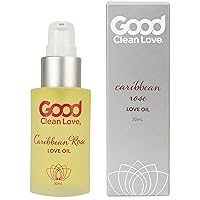 Caribbean Rose Love Oil, 100% Natural Massage & Intimate Body Oil, Made with Pure Essential Oils, Exotic Sensual Rose Scent, Aphrodisiac Fragrances, Pump Spray, 30mL