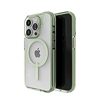 ZAGG Santa Cruz Snap iPhone 15 Pro Case - MagSafe Phone Case, Drop Protection (13ft/4m), Durable Graphene, Anti-Yellowing, and Scratch-Resistant Phone Case, Green