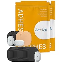 24 Dexcom G6 Adhesive Patches with 3 Reusable Hard Caps, Waterproof, Bump-Proof, Effortless Rotation