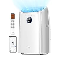 Dreo Portable Air Conditioners, 12,000 BTU AC Unit for Bedroom with Drainage-free Cooling, 46dB Quiet, APP/Voice/Remote, 24h Timer with Fan & Dehumidifier, Smart Air Conditioner for Room Indoors