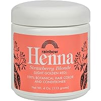 Henna Hair Color and Conditioner Persian Strawberry Blonde- 4 oz - 100% Botanical Hair Color - Gently coats the hair shaft with 100% organic color