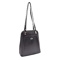 Genuine Leather Backpack For Women Casual Organiser Rucksack Shoulder Bag Daypack A3132, Black, Medium