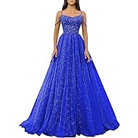 Royal Blue Prom Dresses Long Plus Size Sequin Formal Evening Gown Off The Shoulder Sparkly Dress Size 18W