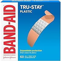 BAND-AID® Brand TRU-STAY™ Plastic Bandages All One Size, 60 Count