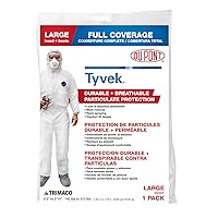 Trimaco 141222/12 Coverall, Large, White
