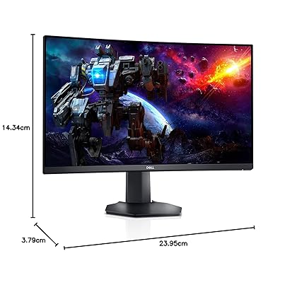 Dell Curved Gaming Monitor 27 Inch Curved with 165Hz Refresh Rate, QHD (2560 x 1440) Display, Black - S2722DGM