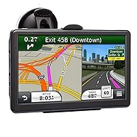 GPS Navigation for Car, 2023 Map 7 inch Touch Screen Car GPS, Voice Turn Direction Guidance, Support Speed and Red Light Warning, Pre-Installed North America Lifetime map Free Update