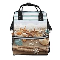 Diaper Bag Backpack Ocean Beach Theme Maternity Baby Nappy Bag Casual Travel Backpack Hiking Outdoor Pack