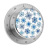 Kitchen Timer Snowflakes Classroom Timer Stainless Steel Countdown Timer with Magnetic Backing