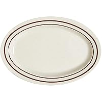 G.E.T. OP-950-U Melamine Oval Serving Platter / Dinner Plate, 9.75