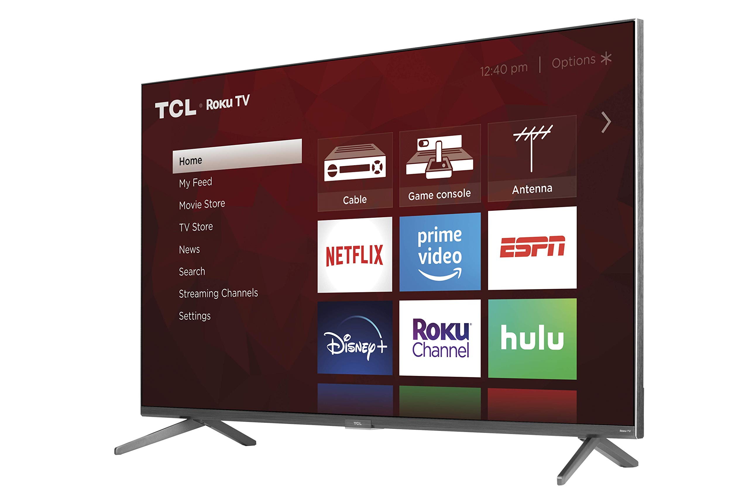 TCL 75-inch 6-Series 4K UHD Dolby Vision HDR QLED Roku Smart TV - 75R635, 2021 Model