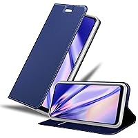 Book Case Compatible with Samsung Galaxy A11 / M11 in Classy Dark Blue - with Magnetic Closure, Stand Function and Card Slot - Wallet Etui Cover Pouch PU Leather Flip