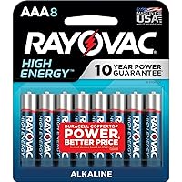 Rayovac AAA Batteries, Alkaline, 8 Count