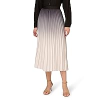 Adrianna Papell Women's Dip Dye Pleated Skirt