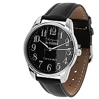 ZIZ Antiques Style Watch Unisex Wrist Watch, Quartz Analog Watch with Leather Band