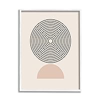 Modern Circles on Framed Giclee Art by LSR Design Studio