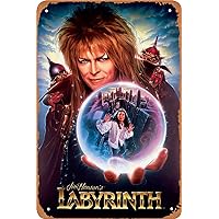 Retro Metal Sign Movie Labyrinth Poster for Cafe Bar Pub Office Garage Home Wall Decor Gift Vintage Tin Sign 12 X 8 inch