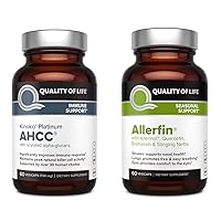 Quality of Life Immune Health Bundle - Featuring Kinoko Platinum AHCC 750mg and Allerfin