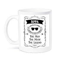 3dRose Appa The Man The Myth The Legend dad father in Hungarian Tamil Korean - Mugs (mug_232392_1)