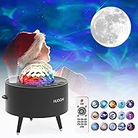 Galaxy Projector for Kids, Galaxy Lighting Star Projector for Bedroom with White Noise & 15 Color Effects, Night Light with Timer & Wireless Connection for Kids Room Decor Christmas Gifts
