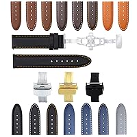 18-19-20-22-24Mm Leather Band Strap Smooth Compatible with Iwc Pilot Portuguese