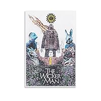 The Wicker Man Horror Movie Poster Wall Art 4 Poster Decorative Painting Canvas Wall Art Living Room Posters Bedroom Painting 12x18inch(30x45cm)