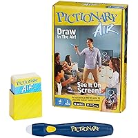 Mattel Games Pictionary Air Family Game for Kids & Adults with Light Pen and Clue Cards, Connect to Smart Devices