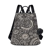 ALAZA Mandala Sun The Moon Stars Backpack for Daily Shopping Travel