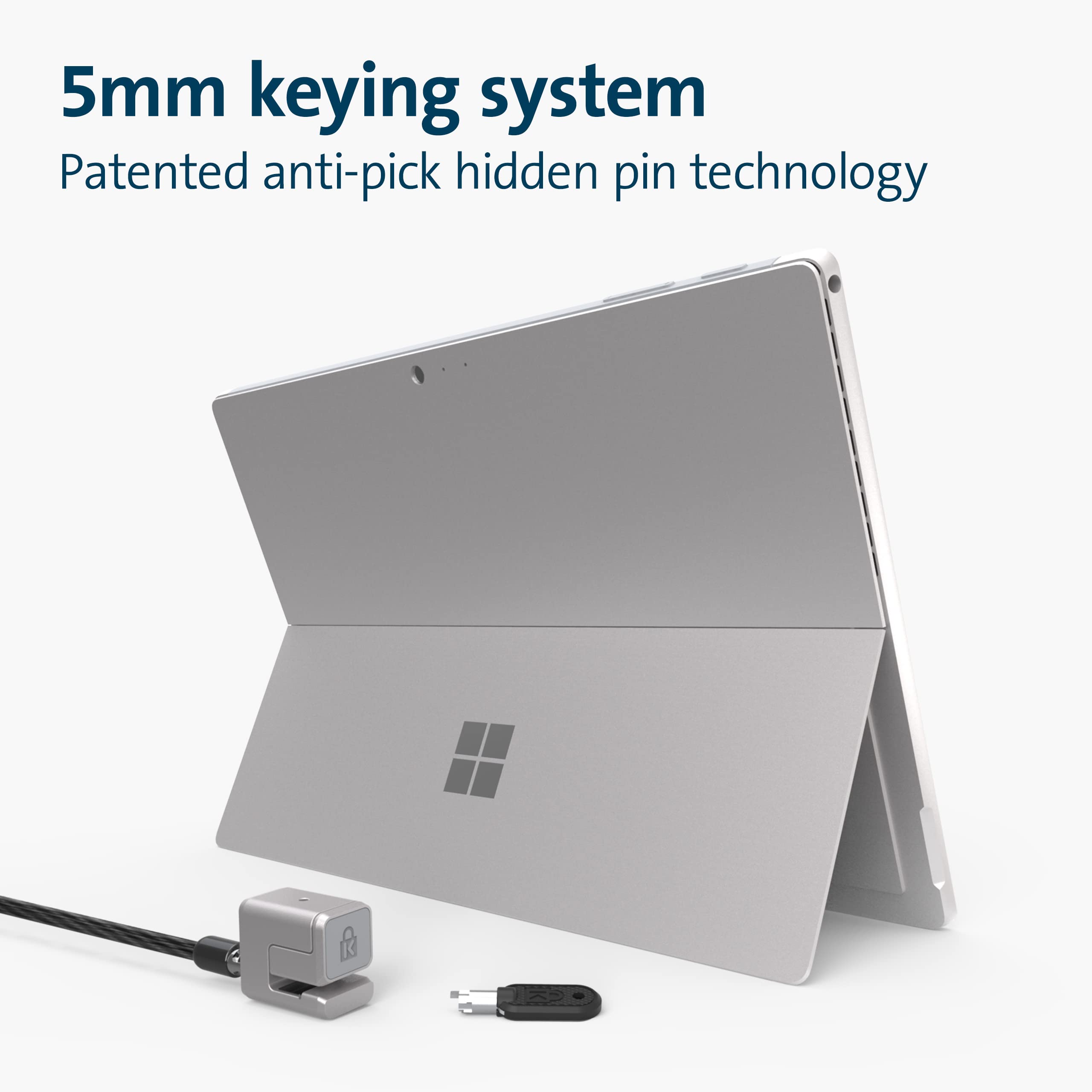 Kensington Microsoft Surface Pro 7 and Surface Go Keyed Cable Lock (K62044WW)