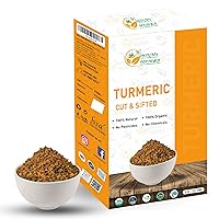 Herbs Botanica Organic Fresh Turmeric Root Cut and Sifted For Herbal Tea, Immunity Booster | Vegan, Kosher Certified, Non-Irradiated, Food Grade Certified, India Origin 1/2 lb / 8 oz