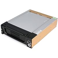 StarTech.com 5.25 in Rugged SATA Hard Drive Mobile Rack Drawer - Aluminum Removable Hard Drive Bay (DRW150SATBK),Black
