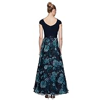 S.L. Fashions Women's Plus Size Floral Maxi Dress-Closeout