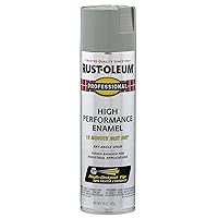 Rust-Oleum 7519838 Professional High Performance Enamel Spray Paint, 14 Oz, Stainless Steel