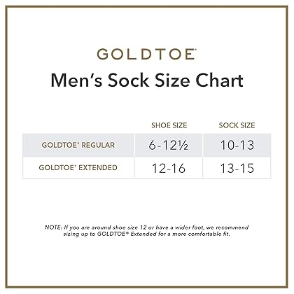 GOLDTOE Men's 656S Cotton Crew Athletic Socks, Multipairs