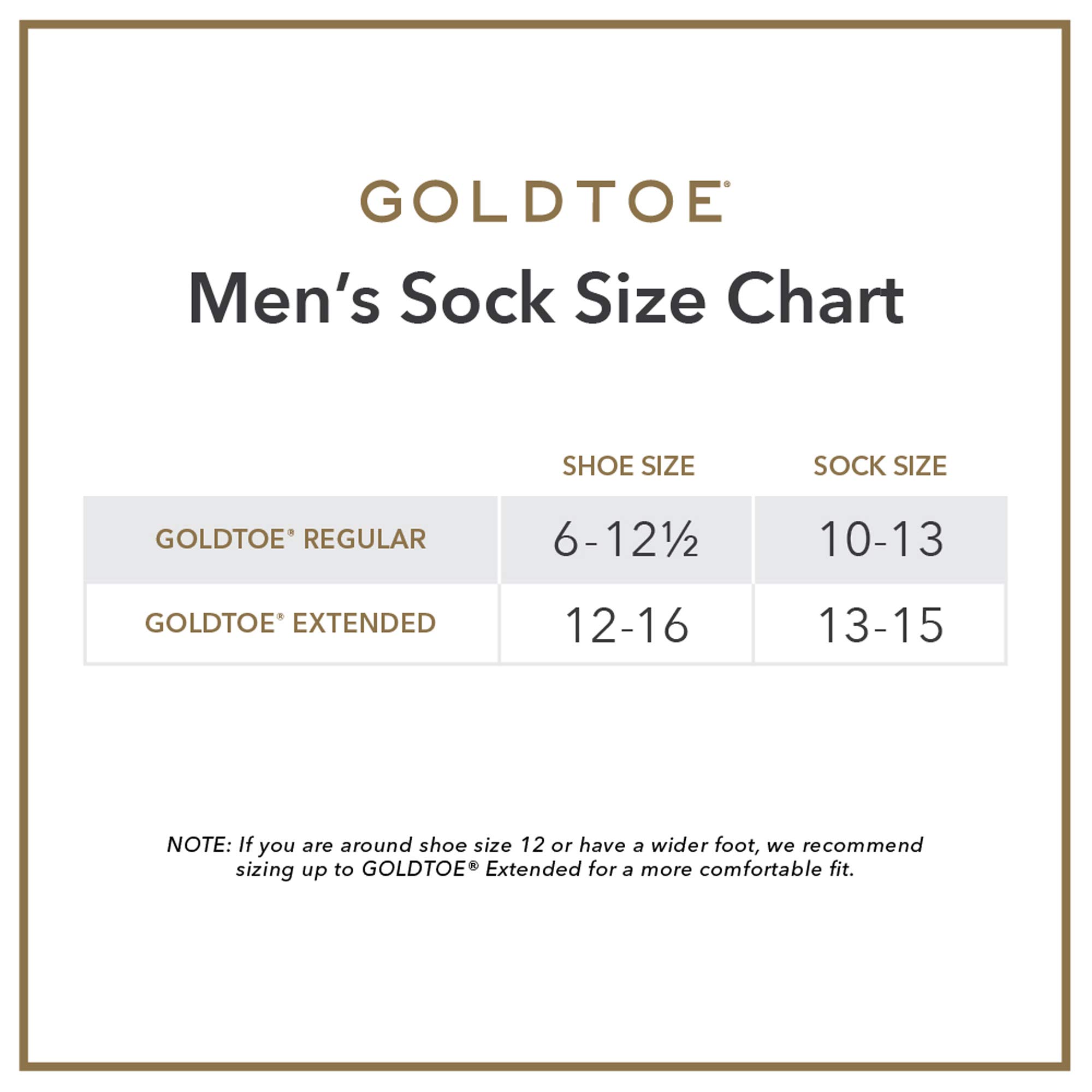 GOLDTOE Men's Classic Canterbury Crew Dress Socks, 3-Pairs