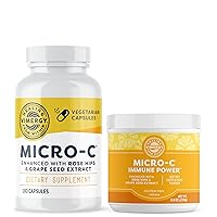 Micro-C® Capsules (180 Capsules) and Micro-C Immune Power*TM (250 Grams) - Bundle