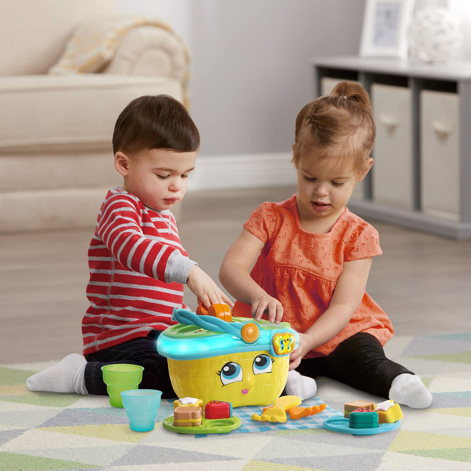 LeapFrog Shapes and Sharing Picnic Basket (Frustration Free Packaging), Yellow