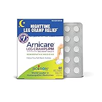 Boiron Arnicare Leg Cramps PM for Nighttime Relief from Cramping and Stiffness in Feet or Calves - 60 Tablets