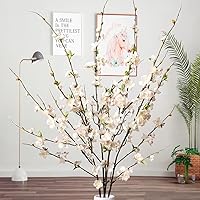 Cherry Blossom Branches, Long Stem Artificial Flowers for Tall Vase, 47
