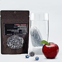 Modern ŌM Shungite Living Water Kit | Ready to Use Authentic Elite Shungite Detoxification Stone Gravel Pouch Kit for Natural Water Purification, Neutralizes Bacteria, Contains Antioxidants (50g)
