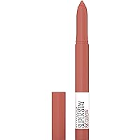 Maybelline Super Stay Ink Crayon Lipstick Makeup, Precision Tip Matte Lip Crayon with Built-in Sharpener, Longwear Up To 8Hrs, Reach High, Rosey Mauve, 1 Count