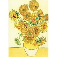 Ruled Notebook – Sunflowers: Vincent van Gogh 1889 Masterpiece Painting | A Book of Lined Pages for Taking Notes