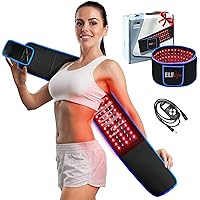 Red Light Therapy Belt for Body Wearable Red Light & Infrared Light Therapy Wrap Device for Back Pain Relief Relax Muscle with Timer & Controller Wireless for Waist Shoulder Knee Joint