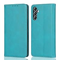 for Samsung Galaxy A14 5g Phone Case with Card Holder,for Galaxy A14 5g Wallet Case for Women,for Galaxy a14 flip Cover with Credit Card Slots-Sky Blue